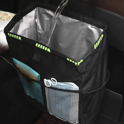 Ultimate Foldable Waterproof Car Trash Bin - Spacious & Versatile Waste Organizer for Every Journey
