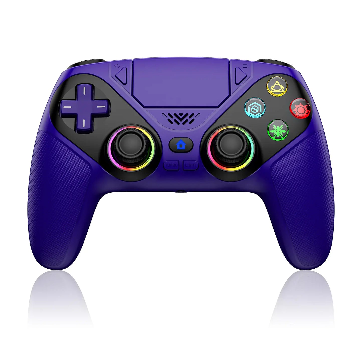 Elevate Your Gaming with the Wireless Gaming Controller Pro for PS5 - Featuring LED RGB Lights, Dual Vibration, Motion Sensing & 1000mAh Fast-Charging Battery