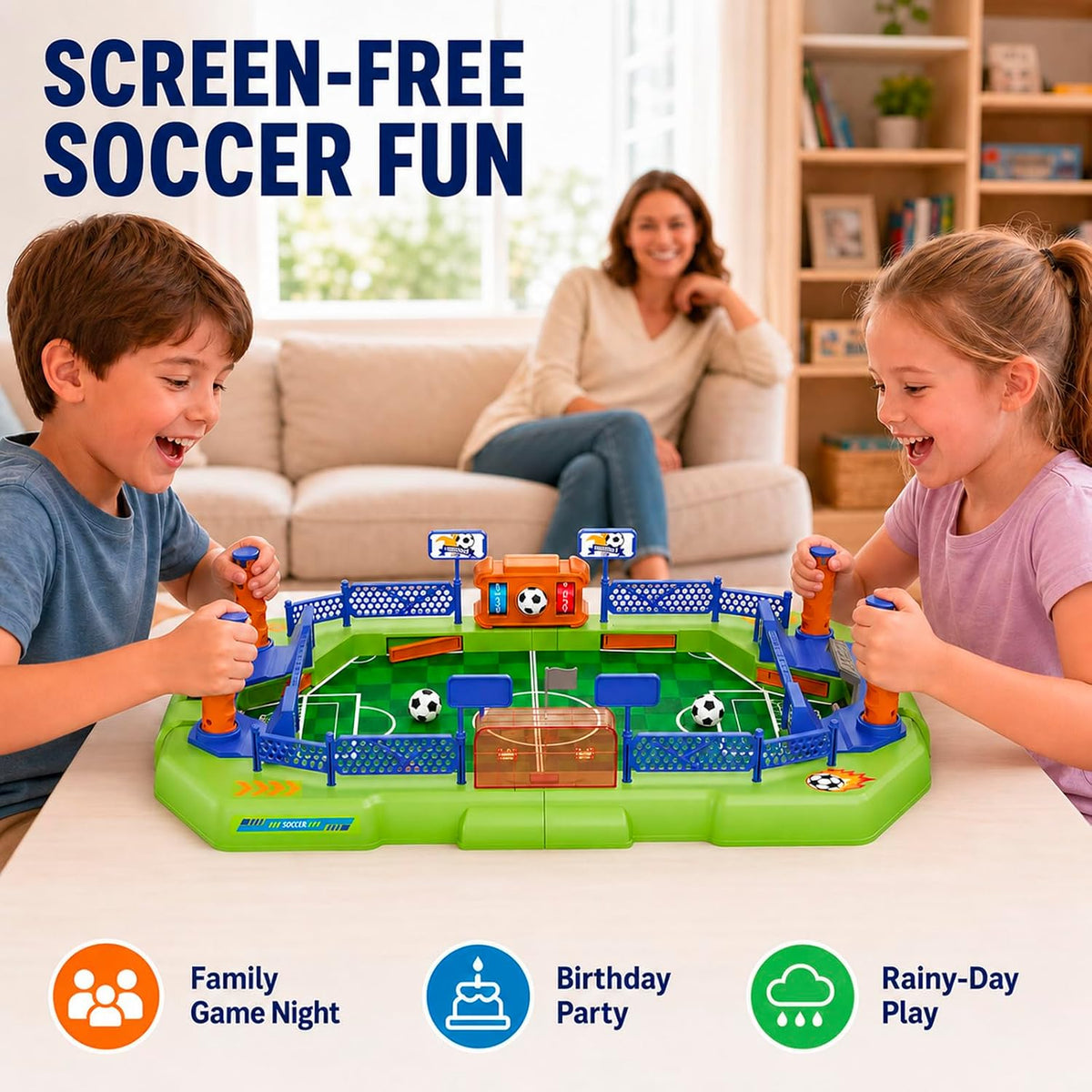 Ultimate Large Desktop Football Table - The Perfect Interactive Soccer Game for Family Fun and Competition