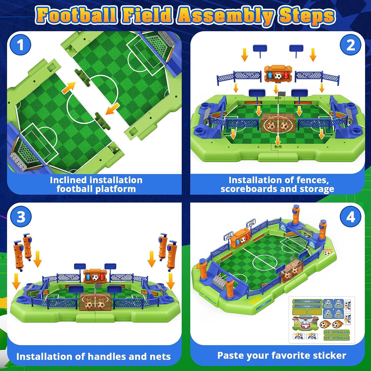 Ultimate Large Desktop Football Table - The Perfect Interactive Soccer Game for Family Fun and Competition