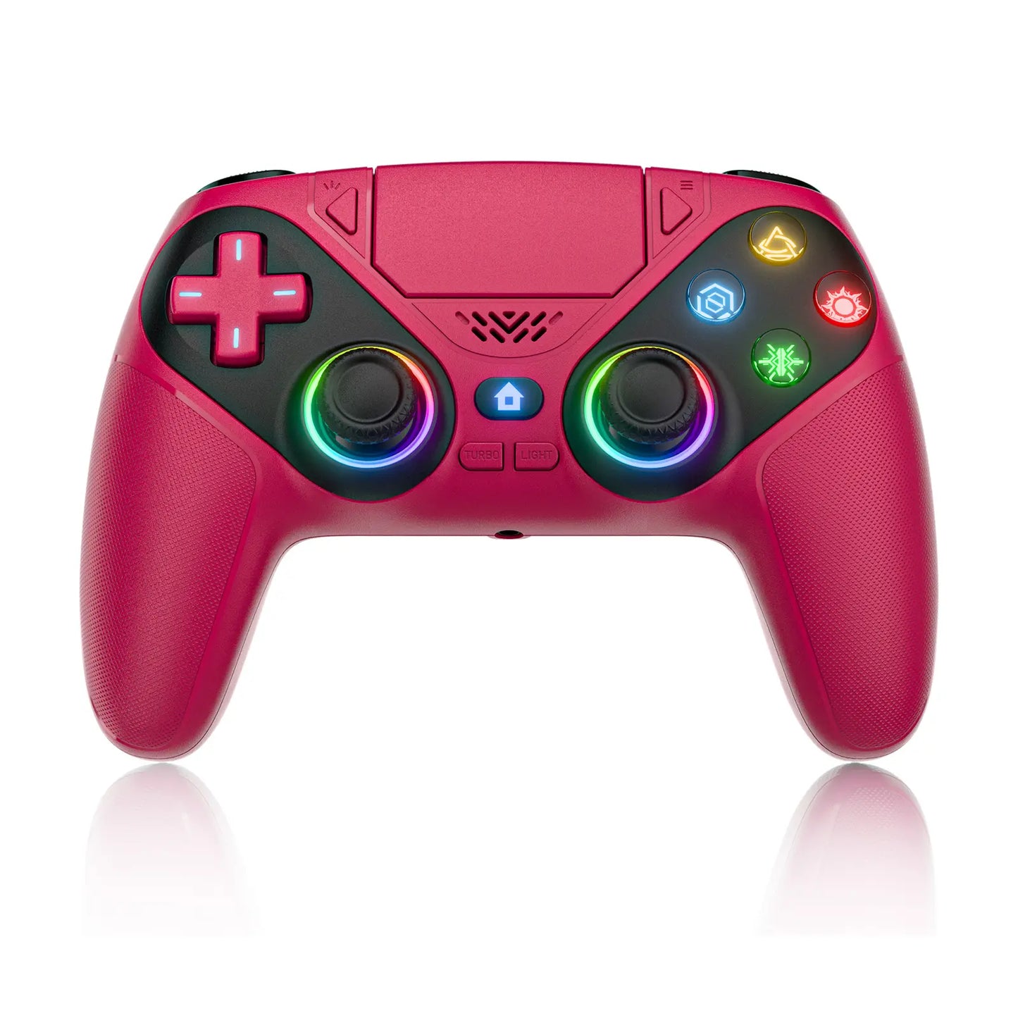 Elevate Your Gaming with the Wireless Gaming Controller Pro for PS5 - Featuring LED RGB Lights, Dual Vibration, Motion Sensing & 1000mAh Fast-Charging Battery