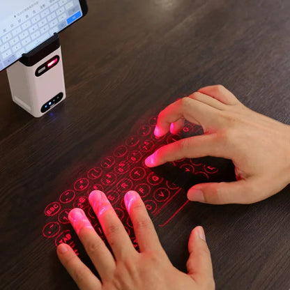 Revolutionary Bluetooth Wireless Virtual Laser Keyboard & Touch Projector for Ultimate Typing on All Your Devices