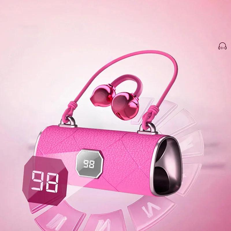Elevate Your Style with X22 Wireless Bluetooth Headphones - Featuring Diamond Butterfly Clips and Noise-Cancellation for an Unmatched Audio Experience
