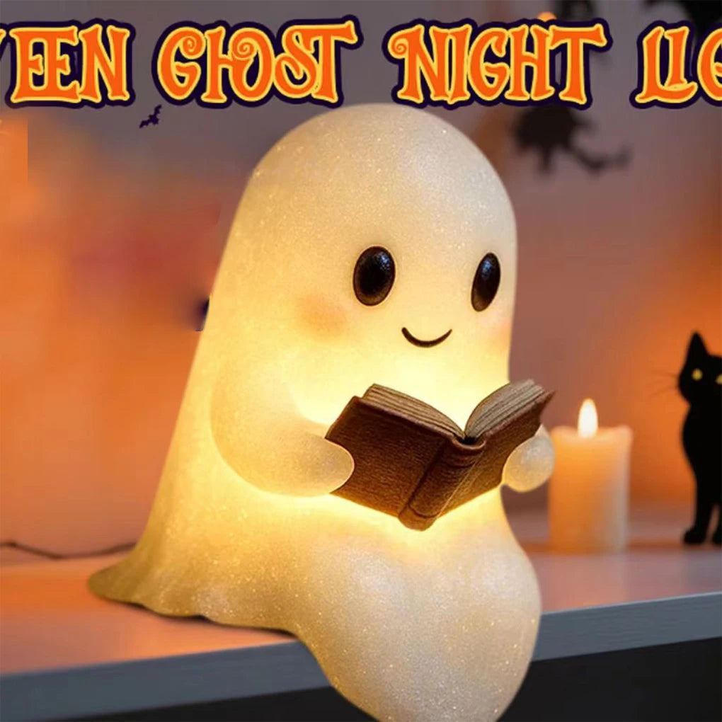 Enchanting 3D LED Ghost Desk Light - Perfect for Halloween and Year-Round Home Decor