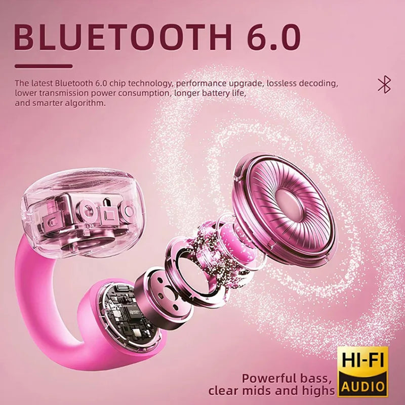Elevate Your Style with X22 Wireless Bluetooth Headphones - Featuring Diamond Butterfly Clips and Noise-Cancellation for an Unmatched Audio Experience
