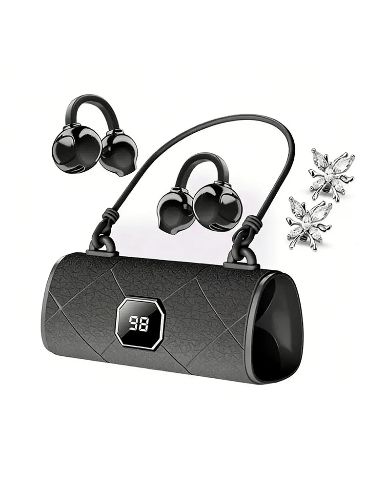Elevate Your Style with X22 Wireless Bluetooth Headphones - Featuring Diamond Butterfly Clips and Noise-Cancellation for an Unmatched Audio Experience