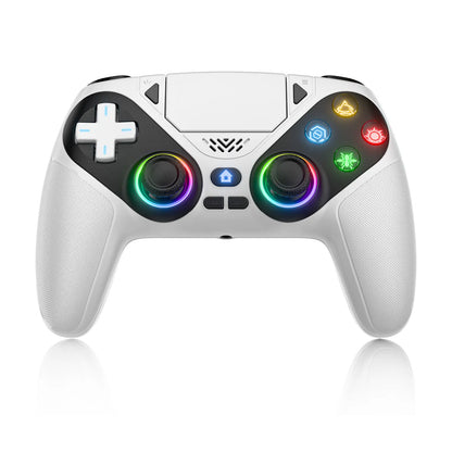 Elevate Your Gaming with the Wireless Gaming Controller Pro for PS5 - Featuring LED RGB Lights, Dual Vibration, Motion Sensing & 1000mAh Fast-Charging Battery
