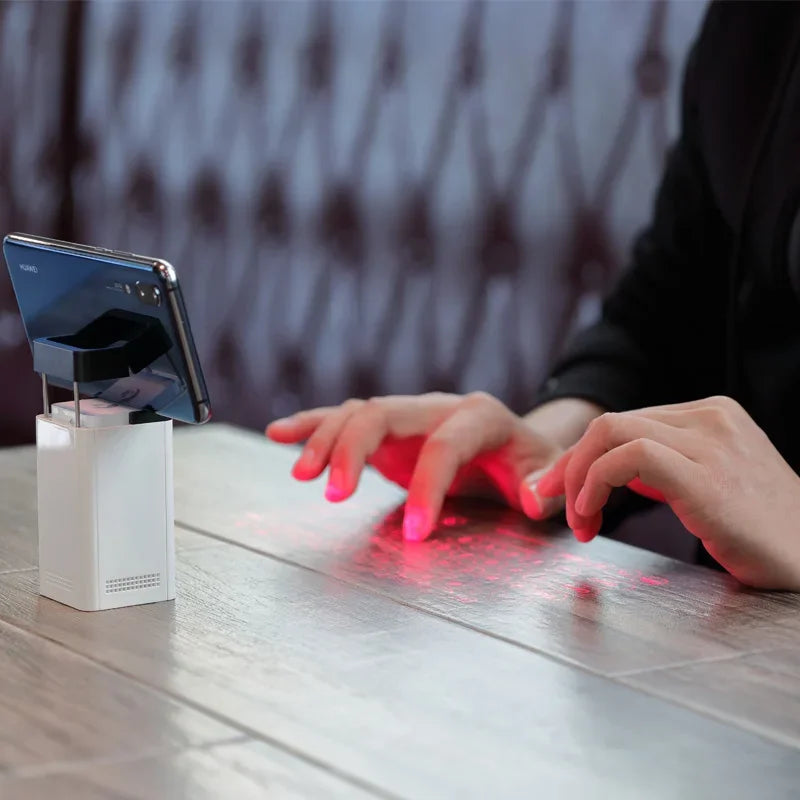Revolutionary Bluetooth Wireless Virtual Laser Keyboard & Touch Projector for Ultimate Typing on All Your Devices